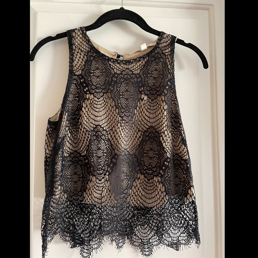 Guess lace crop top